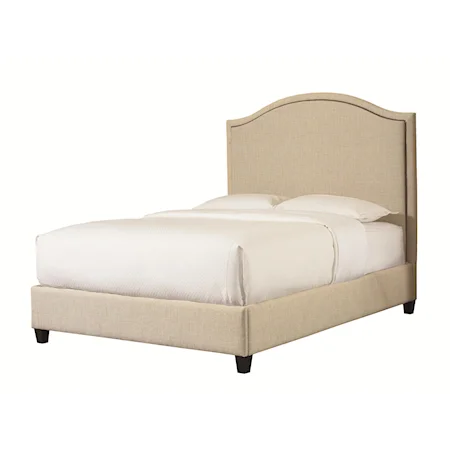 Full Vienna Upholstered Headboard and Low Footboard Bed